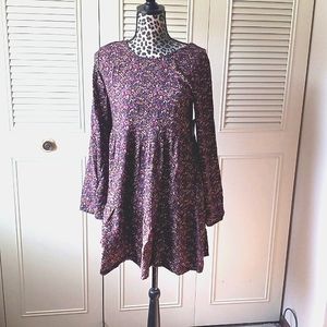 Arizona floral boho swing prairie cottage core long sleeve dress size 6